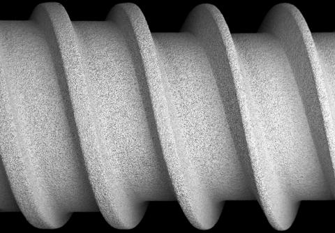 Abbildung: Ausschnitt Dentalimplantat 50x Vergrösserung